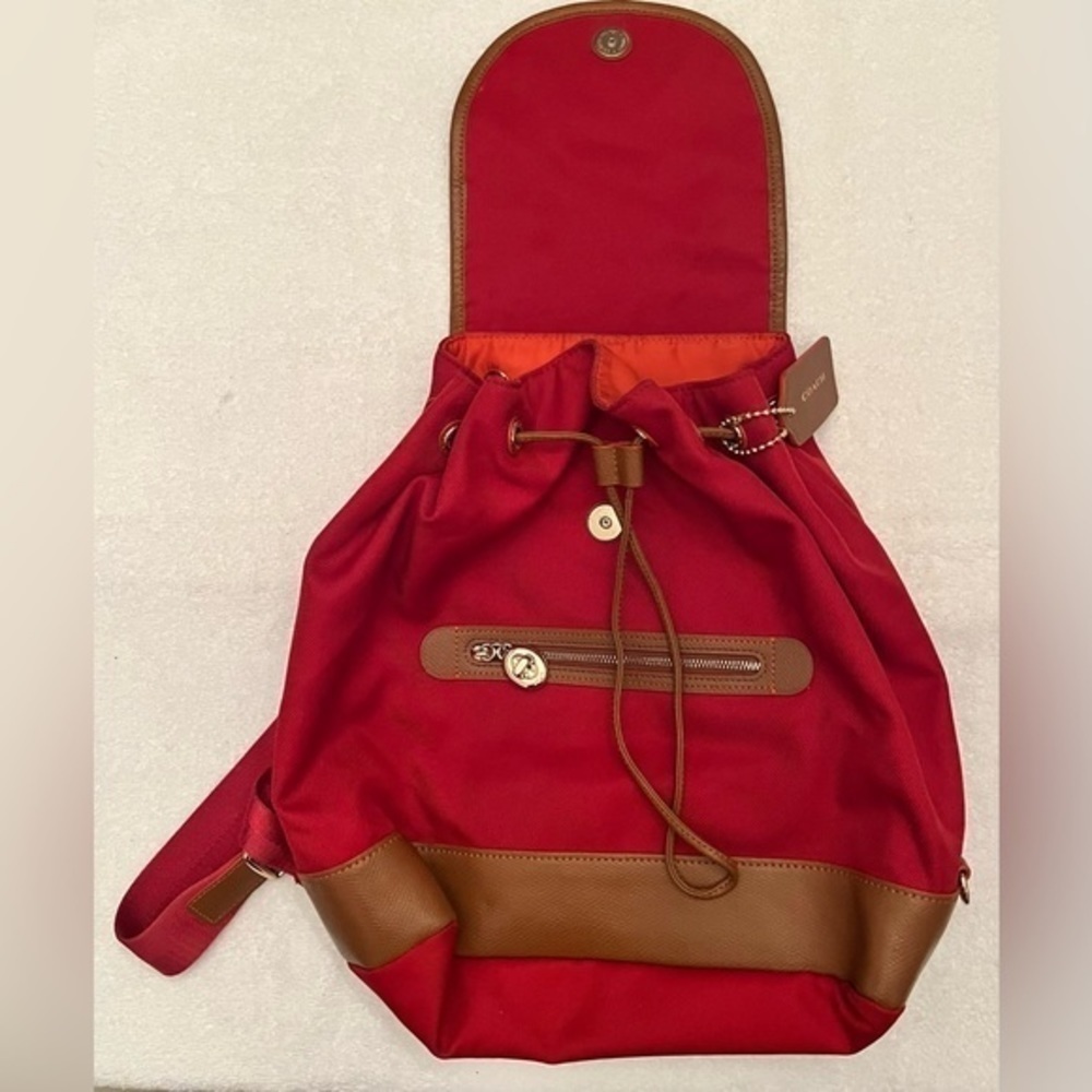 Coach Backpack Red Vintage - Picture 2 of 6